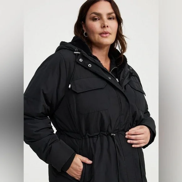 Torrid - Fur-Lined Puffer Jacket - Picture 5 of 15